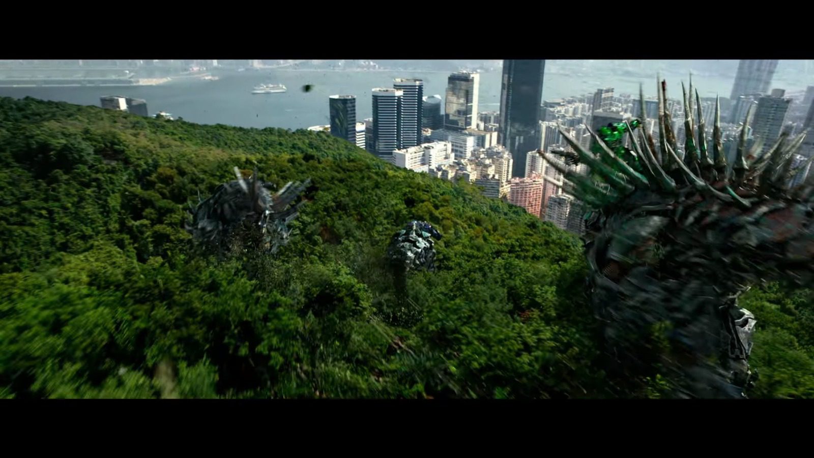 《變形金剛4》，香港島的小馬山及盧吉道成為場景